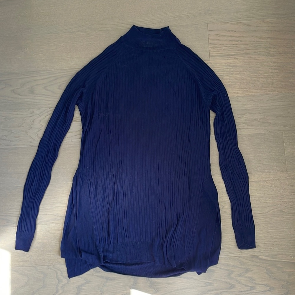 Zara navy open side knit